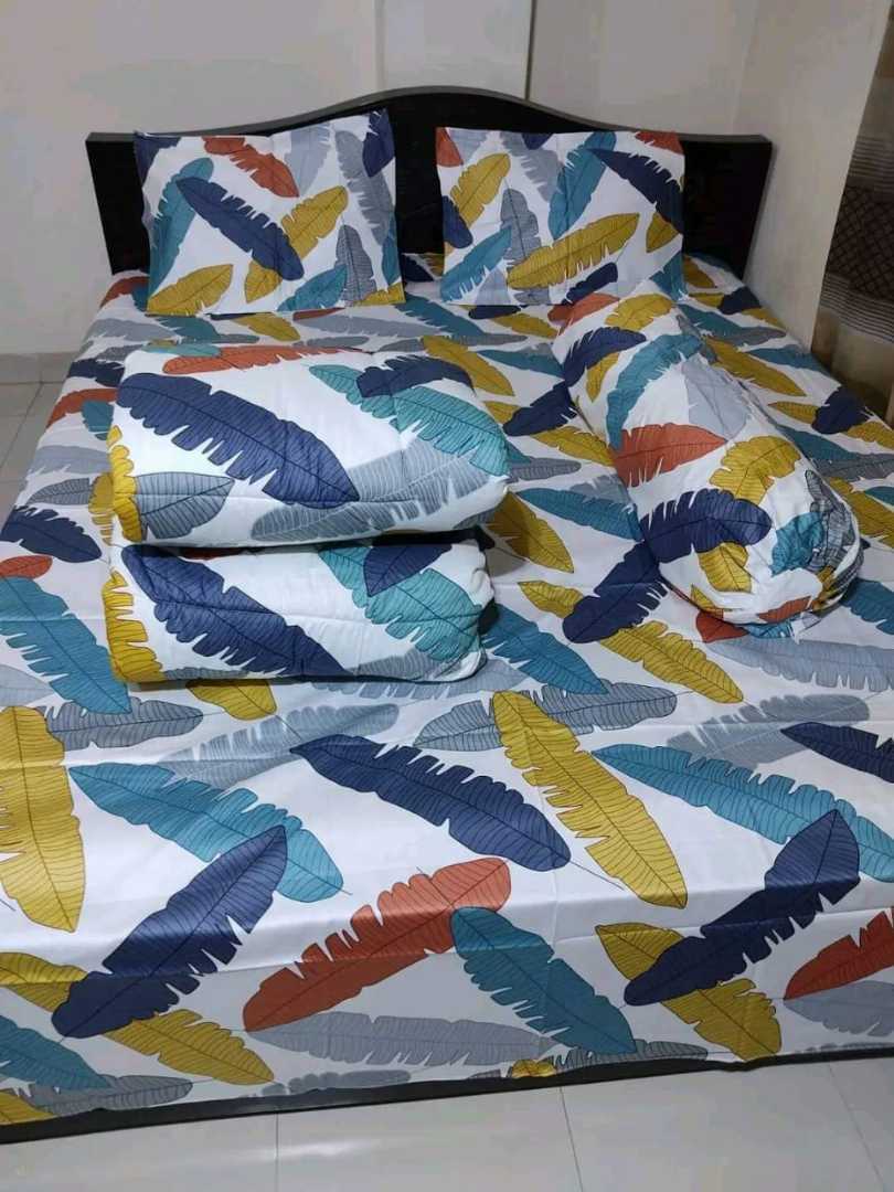 Premium,Quality,Twill,Cotton,Comforter,5,Pcs,Set