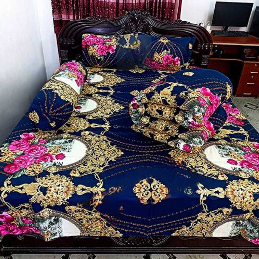 Premium,Quality,Twill,Cotton,Comforter,5,Pcs,Set