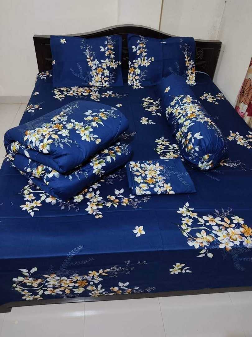Premium,Quality,Twill,Cotton,Comforter,5,Pcs,Set