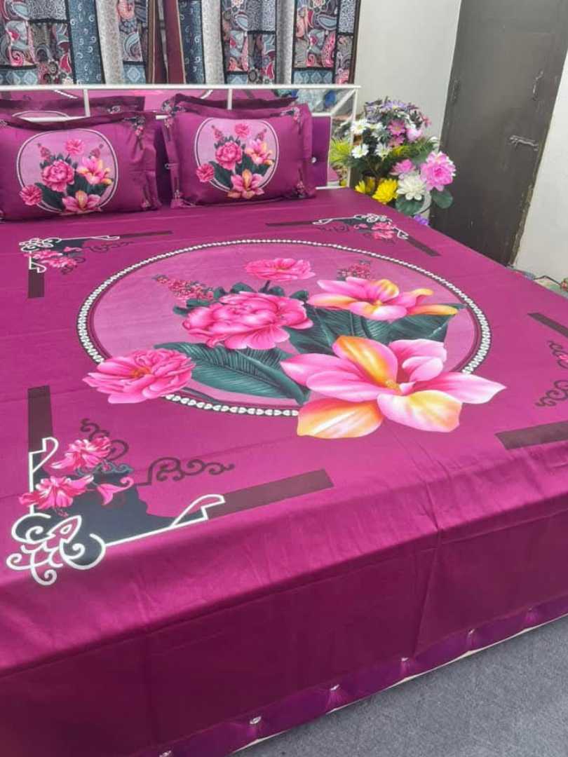 Luxury,King,size,Bed,Sheet,with,Matching,Pillow,covers