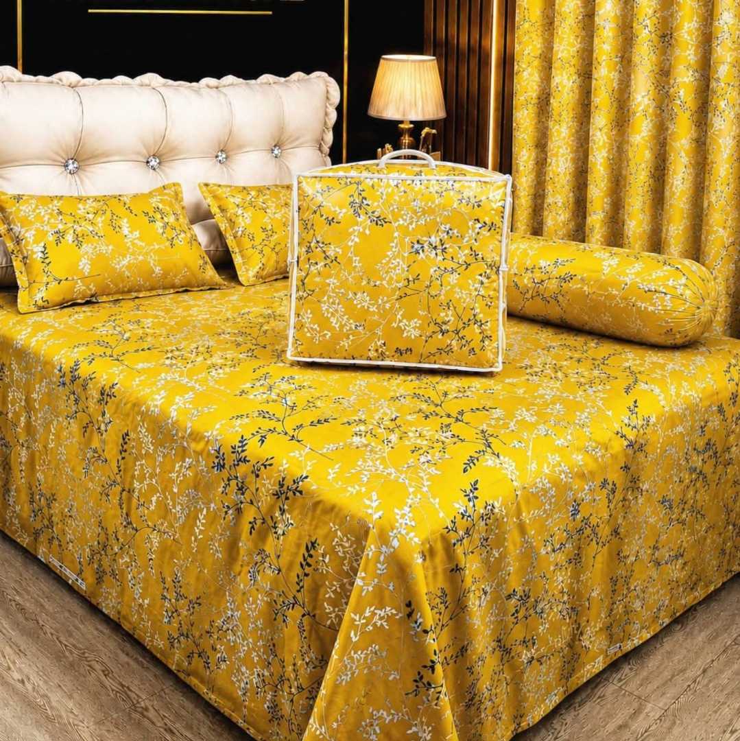 Premium,Quality,Twill,Cotton,Comforter,5,Pcs,Set